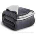 Sherpa Blanket Free Sample Double Layer Throw blanket